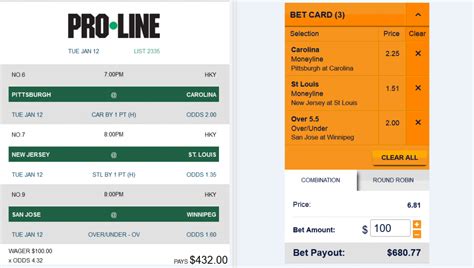 mhl online betting